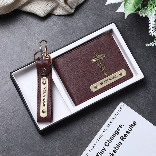 Personalized Leather Wallet, Engraved Gift for Brother's Birthday, Practical and Stylish Men's Accessory